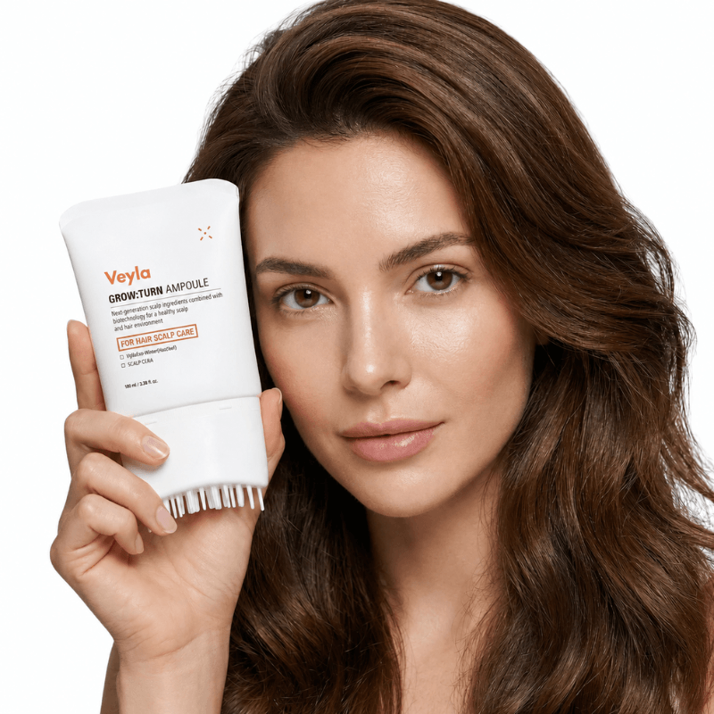 Veylla Serum mit Model für die Ergebnis-Timeline