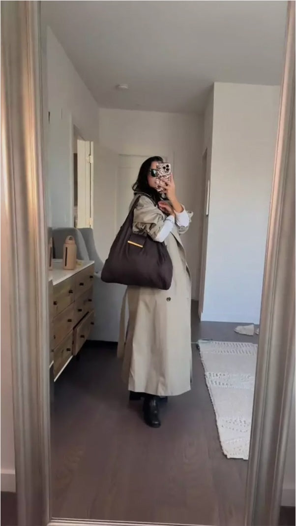 Veylla Carryall Spiegel-Look in Braun